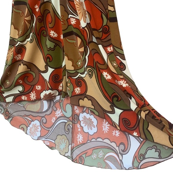 Vintage Speechless Large Flare Boho Dress Fairy core Paisley Empire waist - Picture 11 of 13